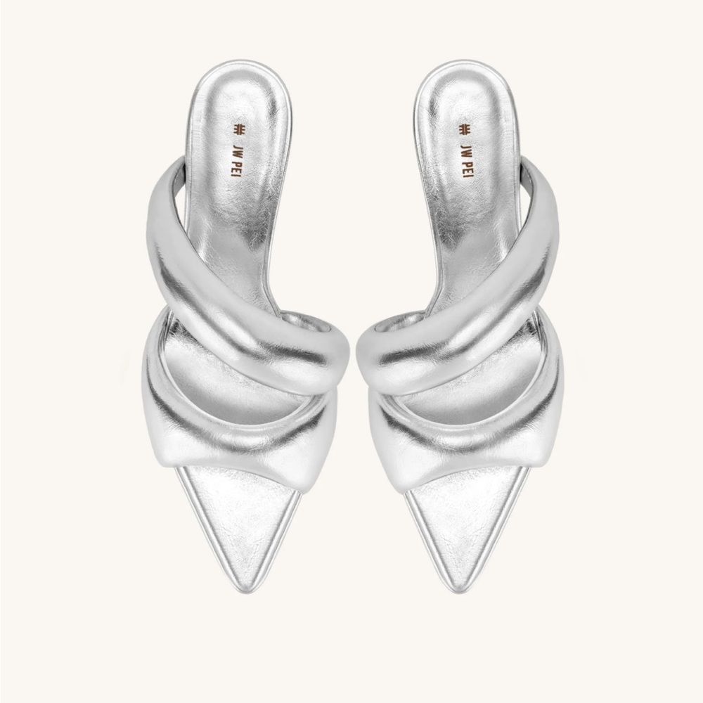 JW PEI SARA MULE - Silver
